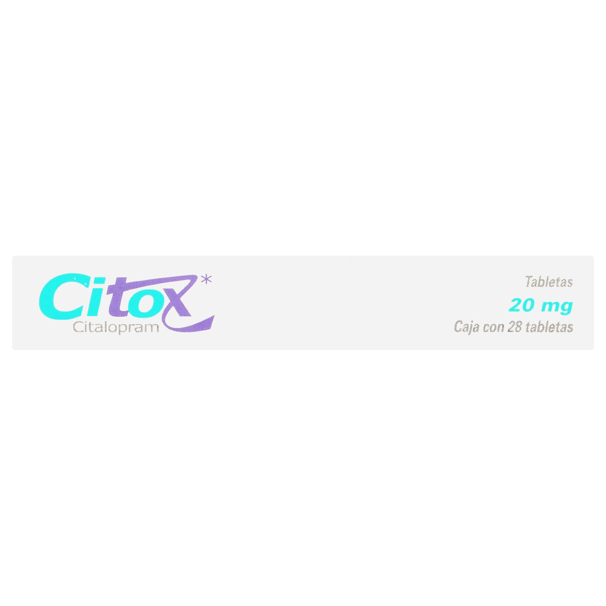 Citox 20Mg Con 28 Tabletas (Citalopram) — WeCare Pharma