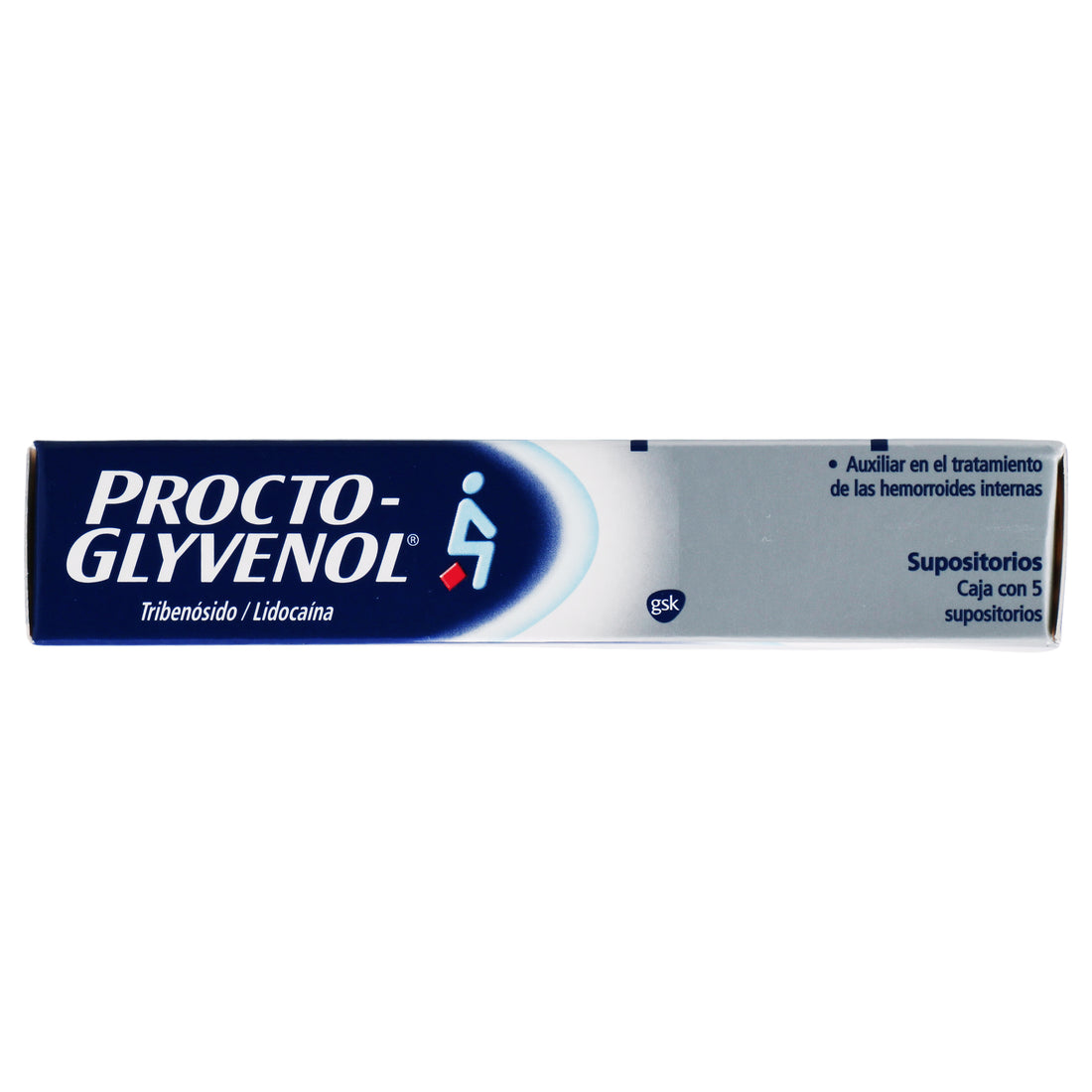 Procto-Glyvenol Supositorio 400/40Mg Con 5 (Tribenosido/Lidocaina) 6 - 7501094910464