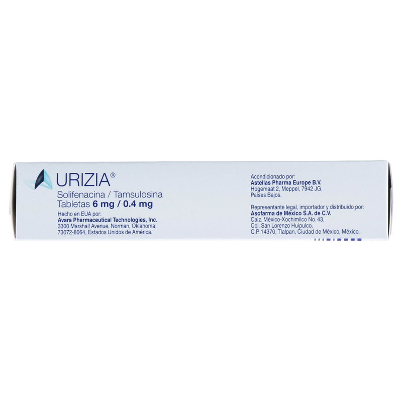 Urizia 6Mg/0.4Mg Con 30 Tabletas (Solifenacina/Tamsulosina) - WeCare Pharma