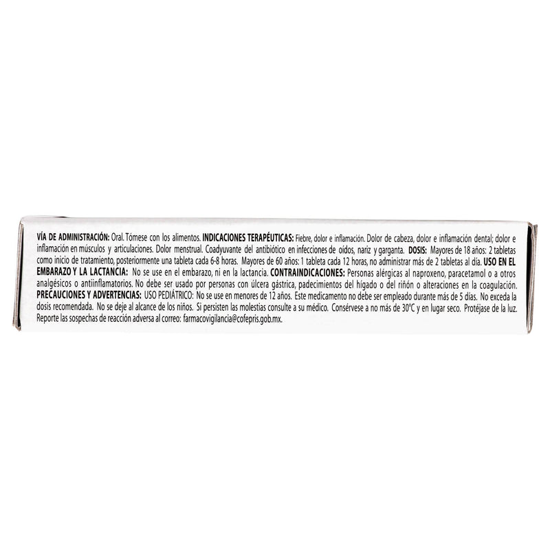 Dafloxen F 275Mg/300Mg Con 16 Tabletas (Naproxeno/Paracetamol) - WeCare Pharma