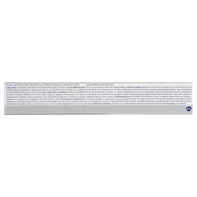 Procto-Glyvenol Crema 5%/2% 30G (Tribenosido/Lidocaina) - WeCare Pharma