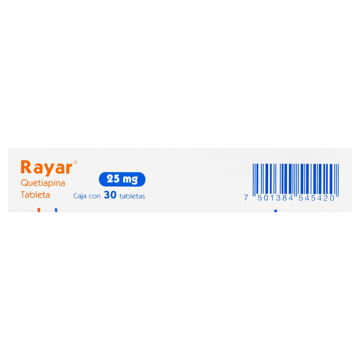 Rayar 25Mg Con 30 Tabletas (Quetiapina) - WeCare Pharma