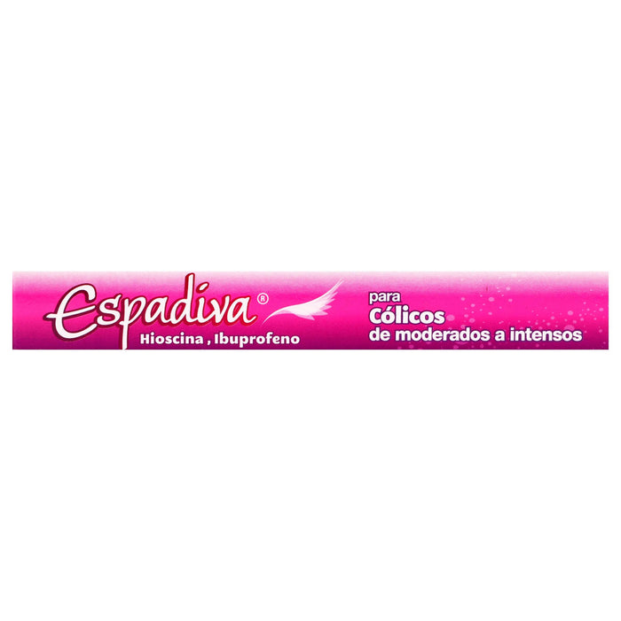 Espadiva 20/400Mg Con 10 Tabletas (Hioscina/Ibuprofeno) - WeCare Pharma
