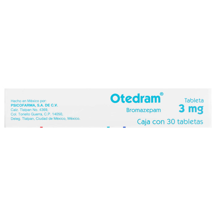 Otedram (Bromazepam) Tabletas 3Mg Con 30 - WeCare Pharma