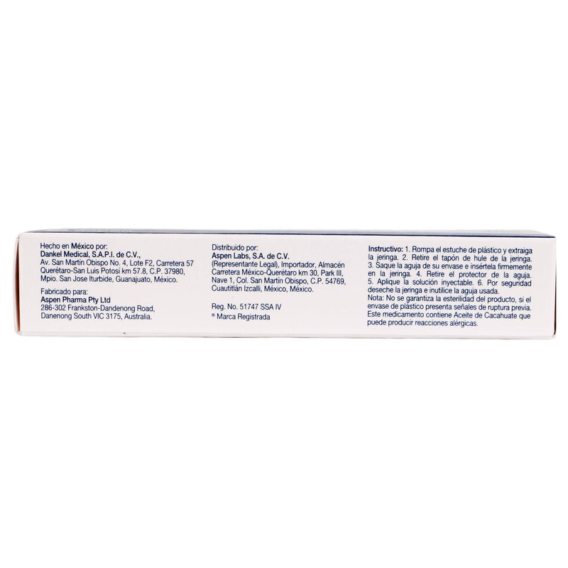 Metrigen Fuerte 50Mg/5Mg Con 1 Ampulas (Progesterona/Benzoato De Estradiol) - WeCare Pharma