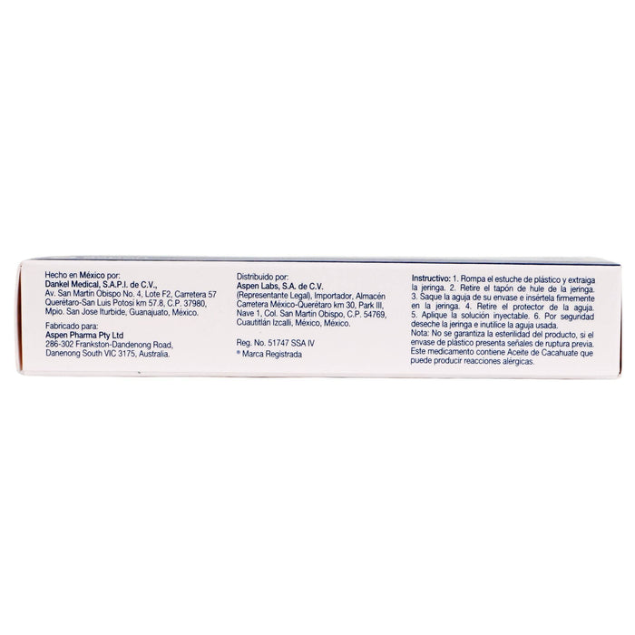 Metrigen Fuerte 50Mg/5Mg Con 1 Ampulas (Progesterona/Benzoato De Estra ...