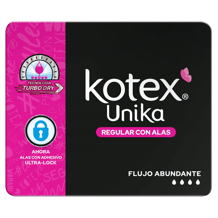 Toallas Kotex Unika Anatomica Con Alas Con 8 - WeCare Pharma
