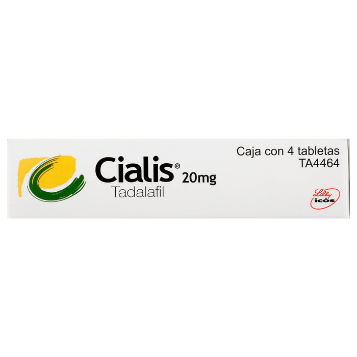 Cialis 20Mg Con 4 Tabletas (Tadalafil) 5 - 7501082212136