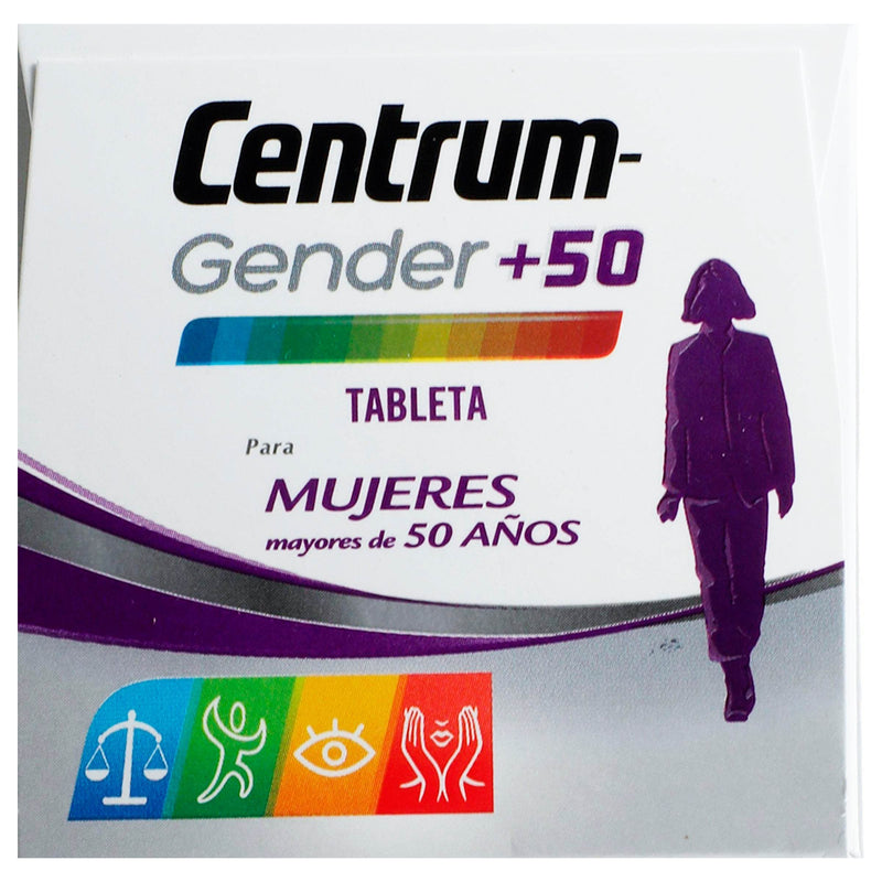 Centrum-Gender+50 Mujer Con 60 Tabletas (Multivitaminico) - WeCare Pharma