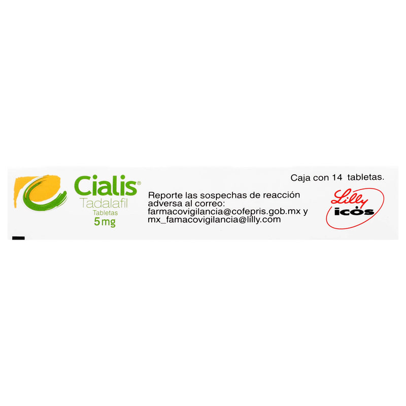 Cialis 5Mg Con 14 Tabletas (Tadalafil) - WeCare Pharma