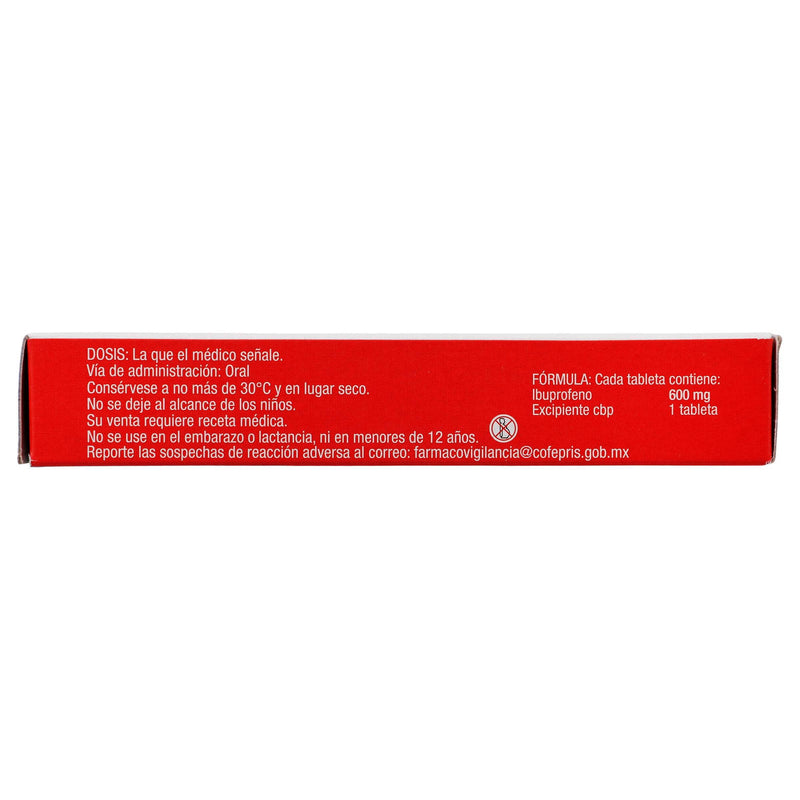Motrin 600Mg Con 10 Tabletas (Ibuprofeno) - WeCare Pharma