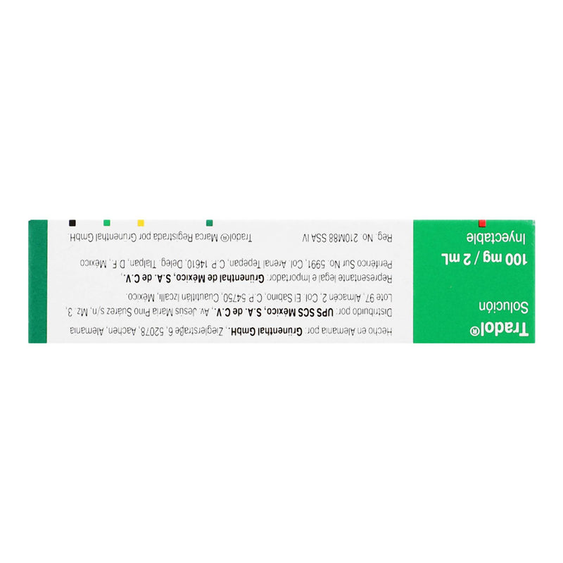 Tradol 100Mg/2Ml Con 5 Ampulas (Tramadol) - WeCare Pharma