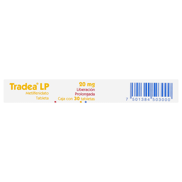Tradea Lp (Metilfenidato) Tabletas 20Mg Con 30 - WeCare Pharma