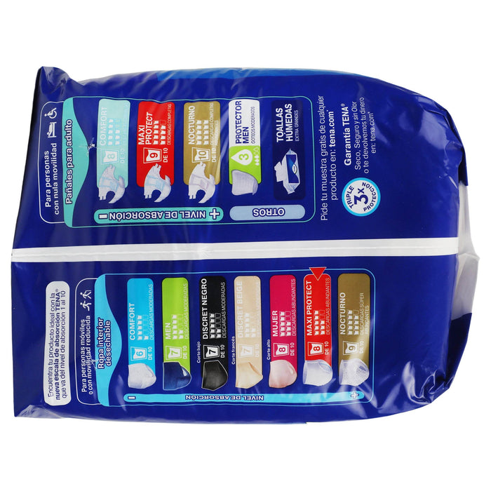 Pañal Tena Maxi Protect Grande Con 10 - WeCare Pharma