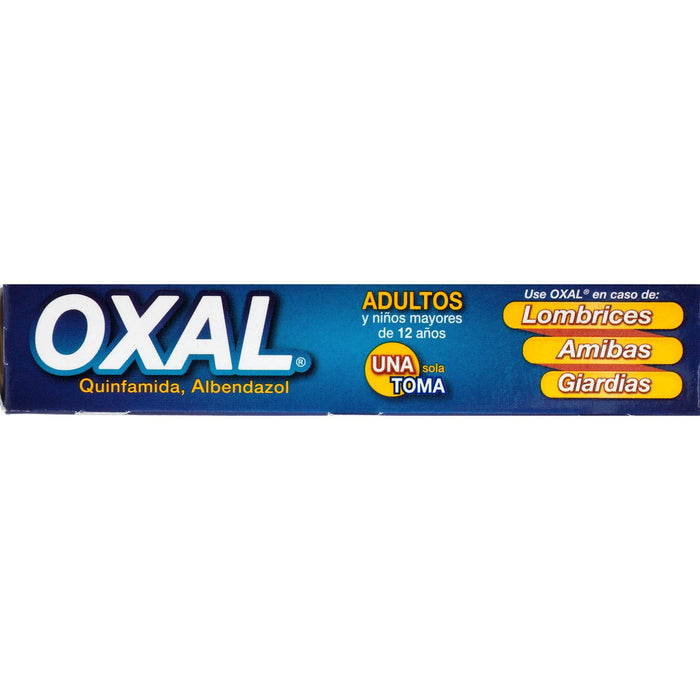 Oxal 150Mg/200Mg Con 2 Tabletas (Quinfamida/Albendazol) - WeCare Pharma
