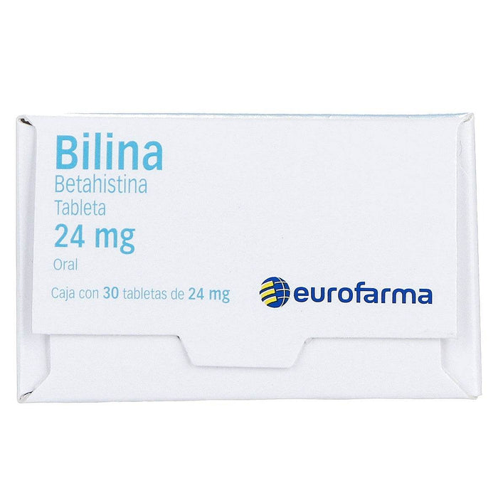 Bilina (Betahistina) Tabletas 24Mg Con 30 - WeCare Pharma