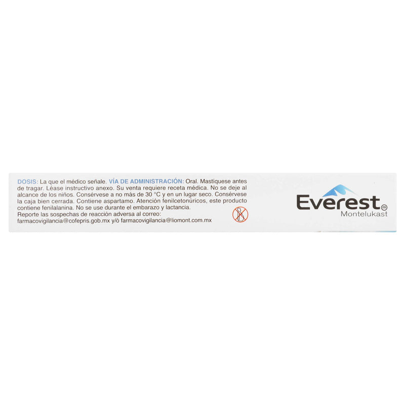 Everest 5Mg Con 10 Tabletas (Montelukast) - WeCare Pharma