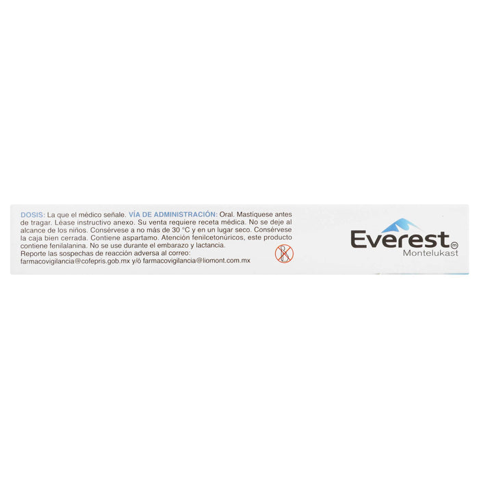 Everest 5Mg Con 10 Tabletas (Montelukast) - WeCare Pharma