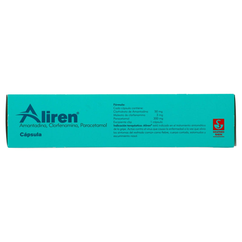 Aliren 50Mg/3Mg/300Mg Con 24 Capsulas (Amantadina/Clorfenamina/Paracetamol) - WeCare Pharma
