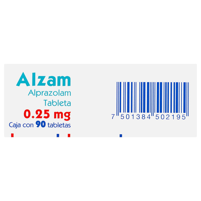 Alzam (Alprazolam) Tabletas 0.25Mg Con 90 - WeCare Pharma