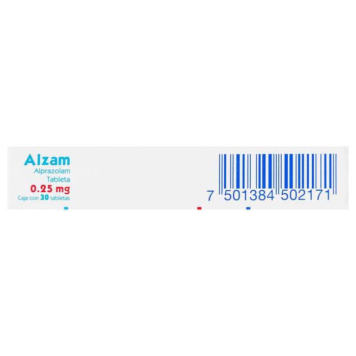 Alzam (Alprazolam) Tabletas 0.25Mg Con 30 - WeCare Pharma