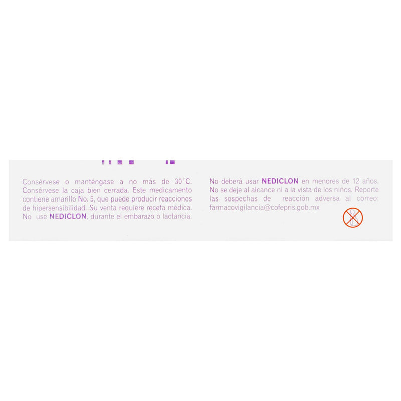 Nediclon (Diclofenaco) Tabletas Lp 100Mg Con 20 - WeCare Pharma