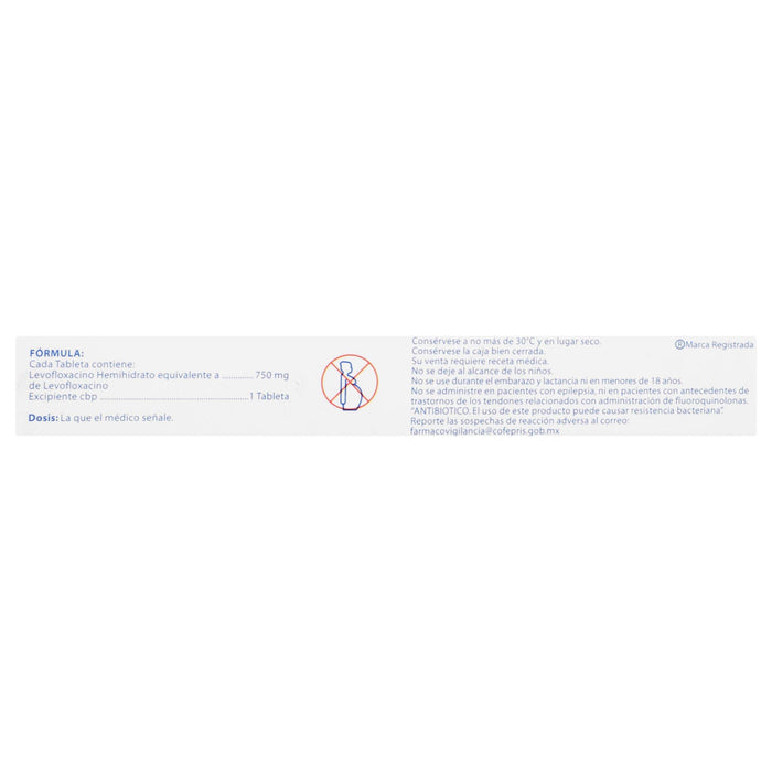 Proxsaflo 750Mg Con 7 Tabletas (Levofloxacino) - WeCare Pharma
