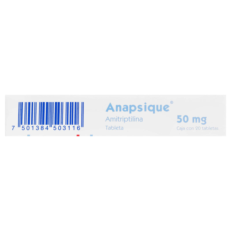 Anapsique (Amitriptilina) Tabletas 50Mg Con 20 - WeCare Pharma