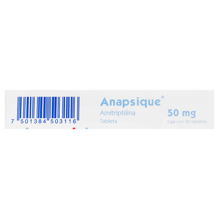Anapsique (Amitriptilina) Tabletas 50Mg Con 20 - WeCare Pharma