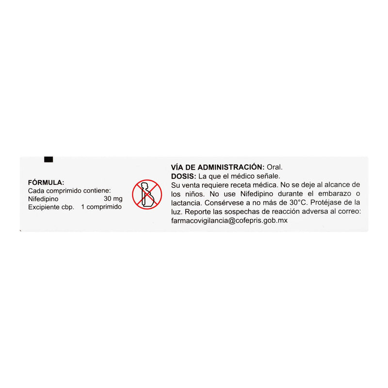 Nifedipino Lp 30Mg Con 30 Ultra Comprimidos - WeCare Pharma