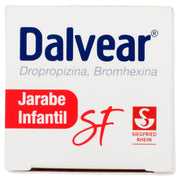 Dalvear Sf Inf Jarabe 150Mg/80Mg/100Ml 200Ml Fresa (Dropropizina/Bromhexina) - WeCare Pharma