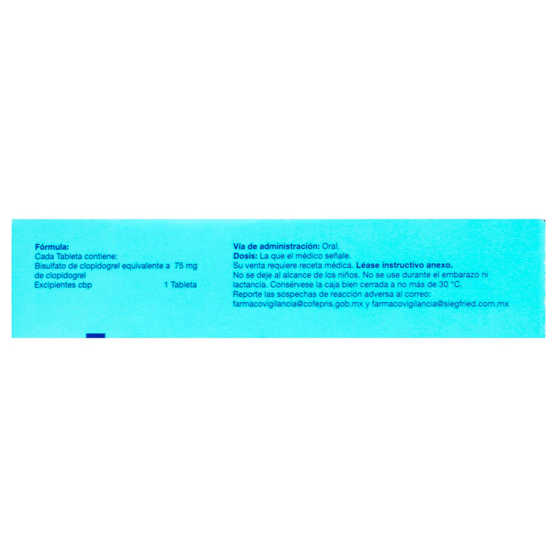 Agreless 75Mg Con 28 Tabletas (Clopidogrel) - WeCare Pharma