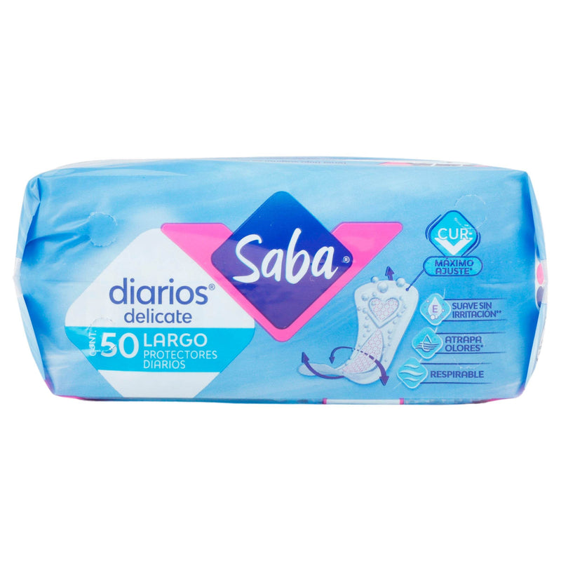 Protectores Diarios Saba Largo Con 50 - WeCare Pharma