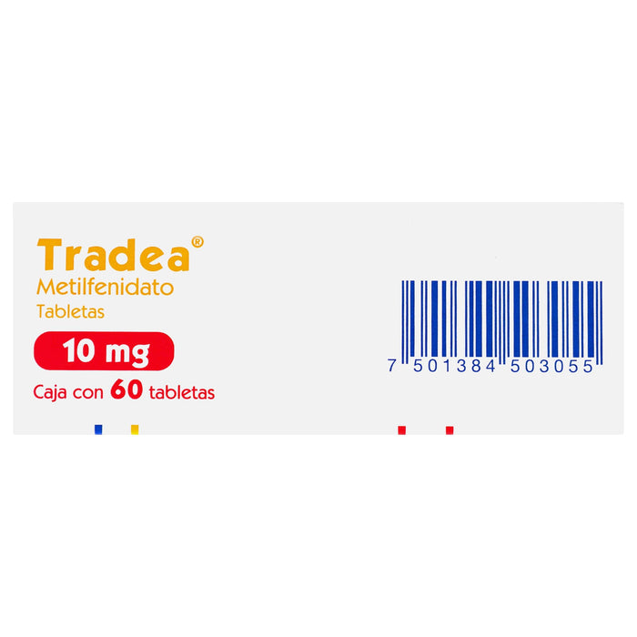 Tradea (Metilfenidato) Tabletas 10Mg Con 60 - WeCare Pharma