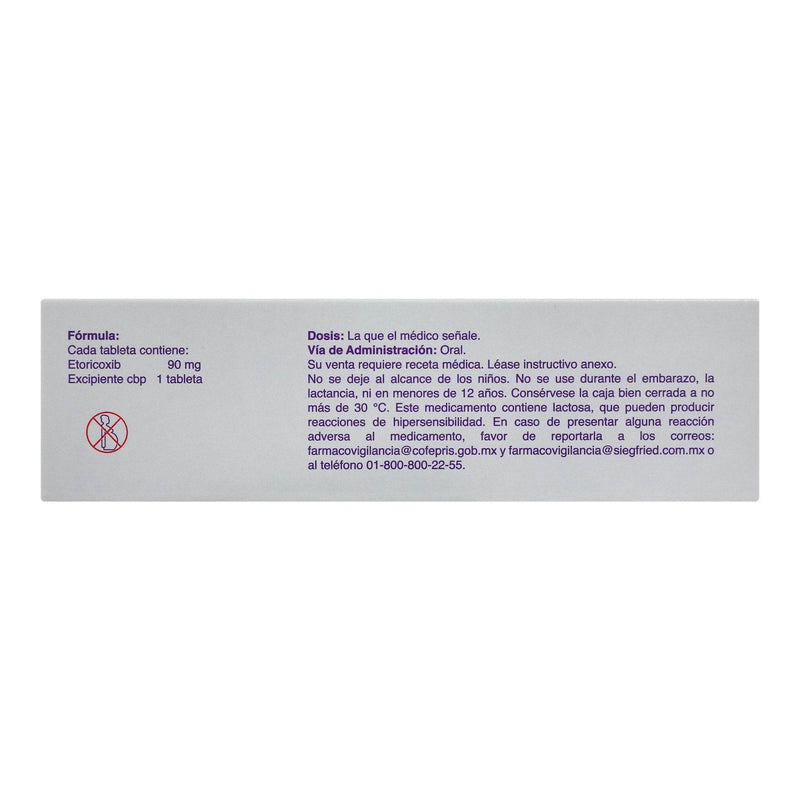 Mistan 90Mg Con 28 Tabletas (Etoricoxib) - WeCare Pharma