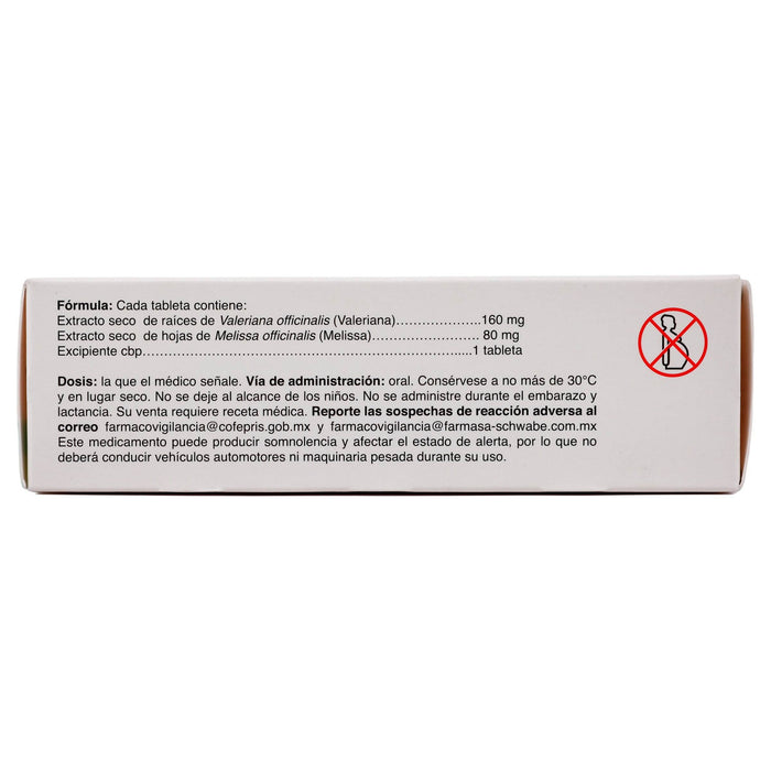 Plantival 160Mg/80Mg Con 40 Tabletas (Valeriana Officinalis/Melissa Officinalis) - WeCare Pharma