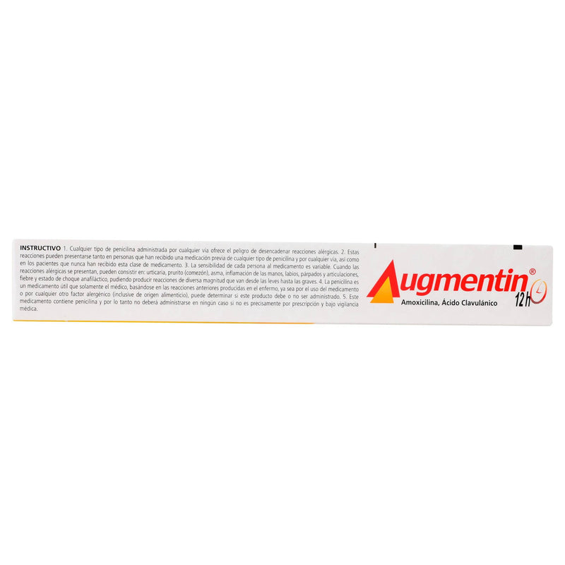 Augmentin 12H 875Mg/125Mg Con 14 Tabletas (Amoxicilina/Clavulanato) - WeCare Pharma