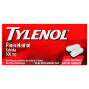 Tylenol 500Mg Con 10 Tabletas (Paracetamol) - WeCare Pharma