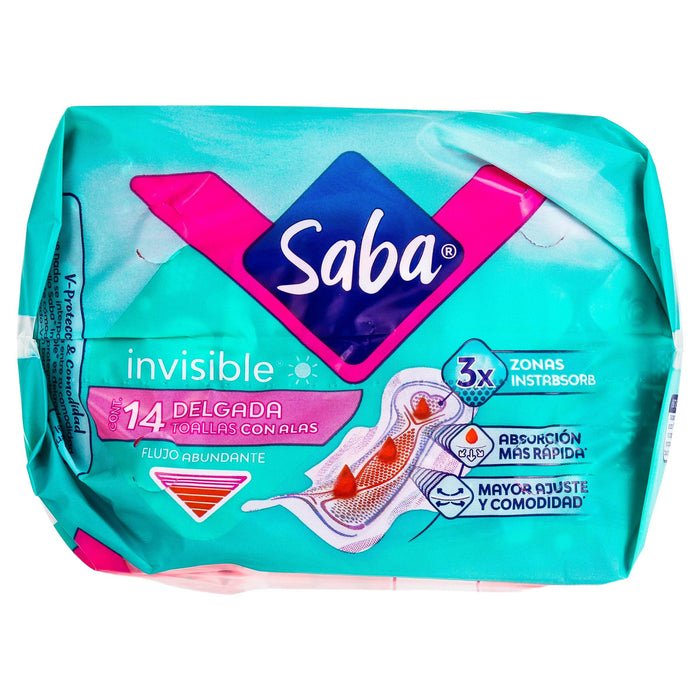 Toallas Femeninas Saba Invisible Buenos Dí­as Delgada Con Alas Con 14 - WeCare Pharma