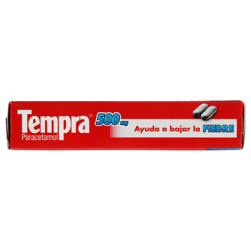 Tempra 500Mg Con 20 Tabletas (Paracetamol) - WeCare Pharma