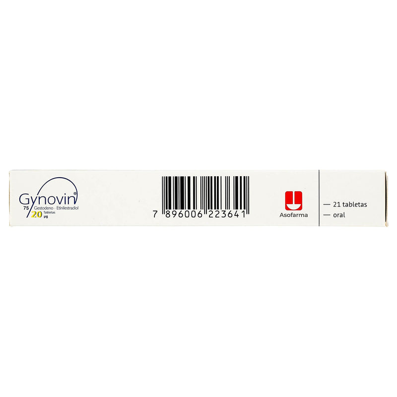 Gynovin (Gestodeno/Etinilestradiol) Tabletas 75Mcg/20Mcg Con 21 - WeCare Pharma