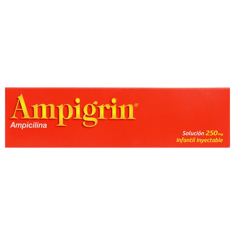 Ampigrin Infantil Frasco 250Mg Con 3 Ampulas (Ampicilina) - WeCare Pharma