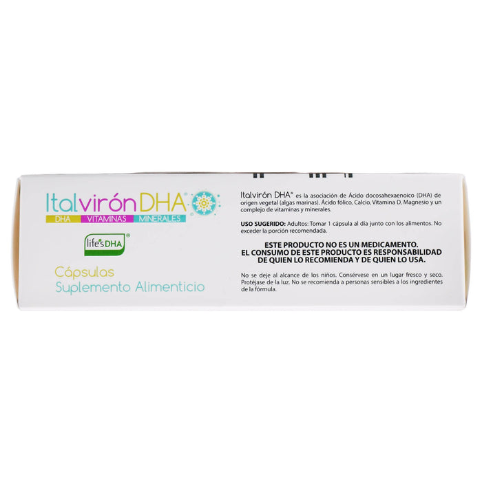 Italmex Dha Italviron Dha 190G Con 30 Capsulas (Dha/Vitaminas/Minerales) — WeCare ...