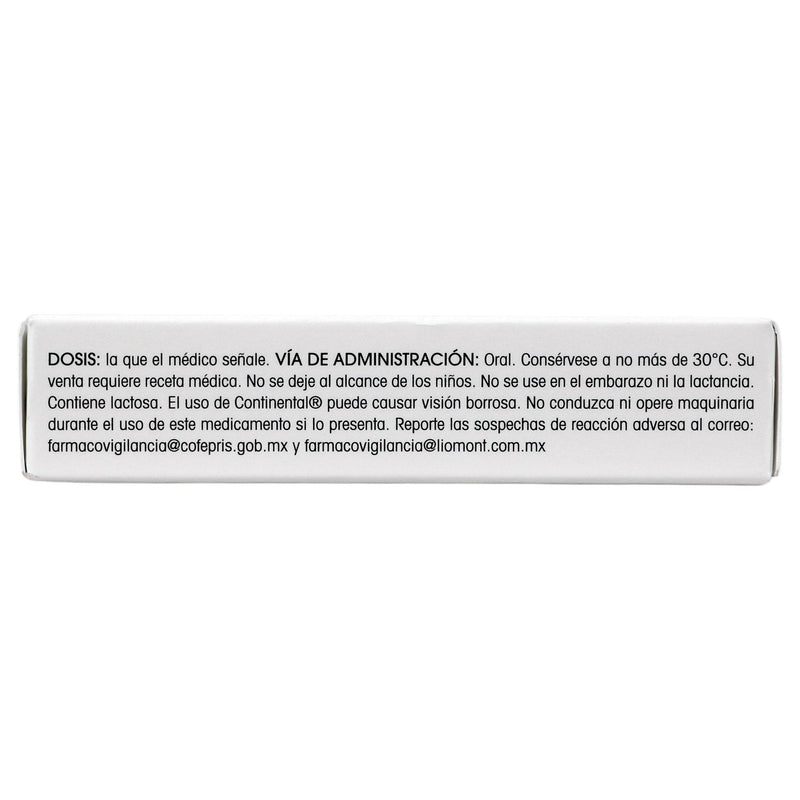 Continental 10Mg Con 20 Tabletas (Solifenacina) - WeCare Pharma