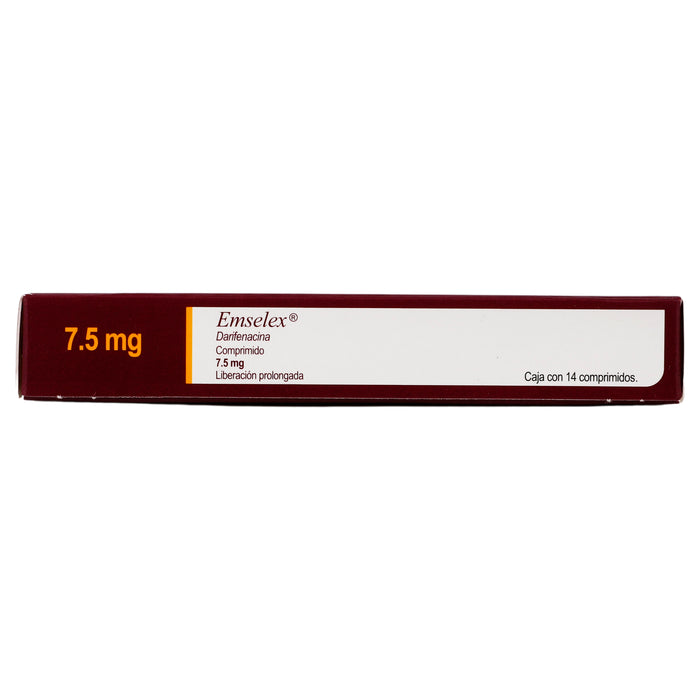 Emselex 7.5Mg Con 14 Comprimidos (Darifenacina) 5 - 7502209850088