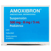 Amoxibron Suspensión 500Mg/8Mg/5Ml 75Ml (Amoxicilina/Bromhexina) - WeCare Pharma