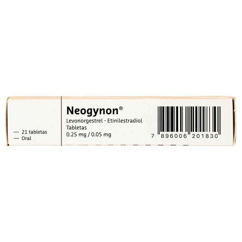 Neogynon (Levonorgestrel/Etinelestradiol) Tabletas 0.25/0.05Mg Con 21 - WeCare Pharma