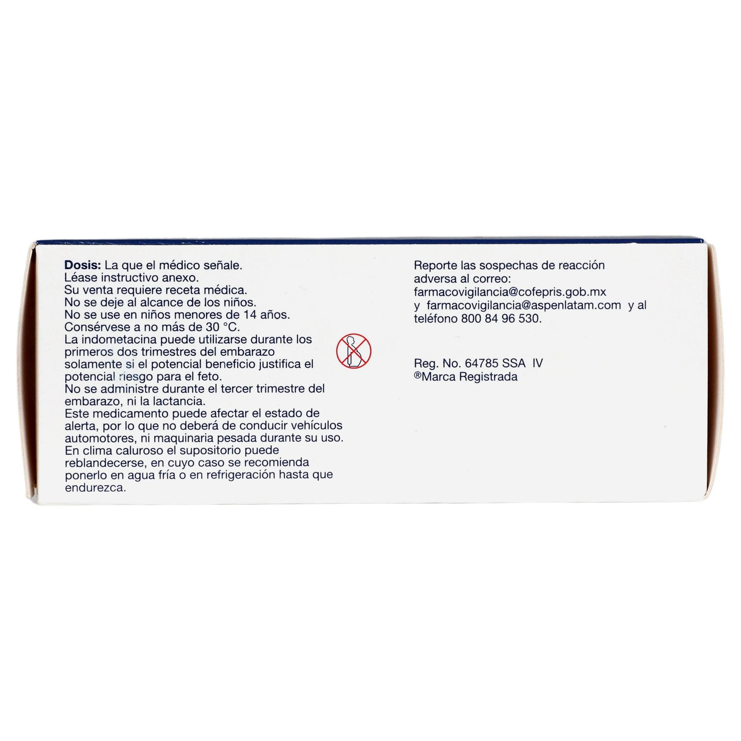Indocid Supositorio 100Mg Con 15 (Indometacina) — WeCare Pharma