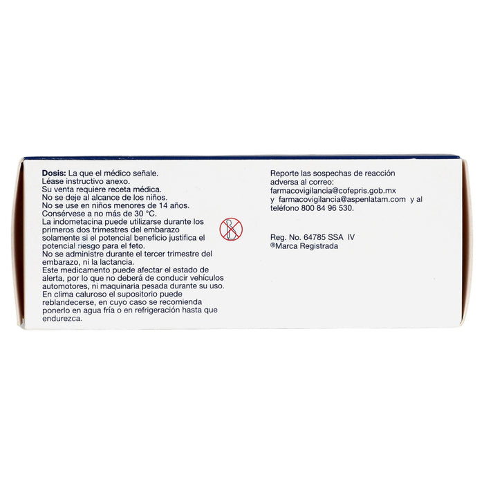 Indocid Supositorio 100Mg Con 15 (Indometacina) - WeCare Pharma