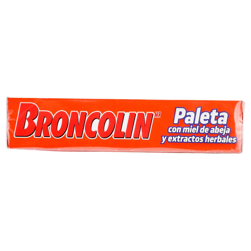 Broncolin Paleta 10G Con 10 Miel-Naranja (Miel Y Extractos Herbales) - WeCare Pharma